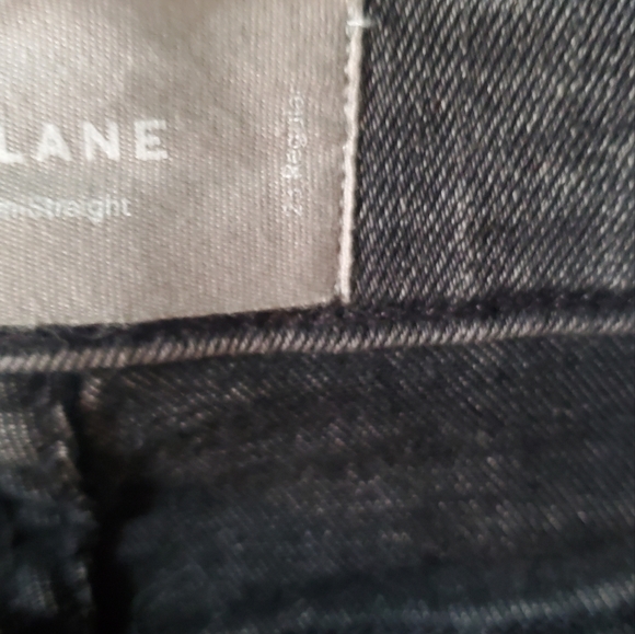 Everlane High Rise Slim Straight Cigarette Washed Black Denim - Picture 6 of 8